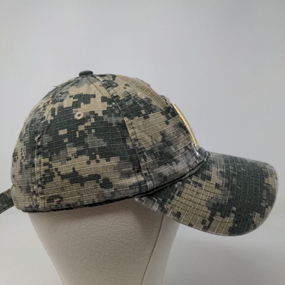 The Game Men's Digital Camo Slideback Hat Green OSFM Embroidered A Logo - Picture 6 of 11
